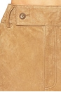 view 7 of 7 Suede Column Skirt in Caramel
