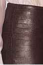 view 6 of 6 Micro Mini in Leather With Croc Emboss in Fudge