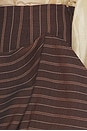 view 6 of 6 JUPE STRIPE TWILL BLANKET in Dark Brown Stripe