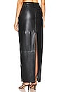 view 3 of 4 Waterbased Faux Leather Midi Skirt in Black