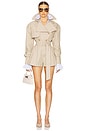 view 1 of 4 The Short Trench Jumpsuit in Khaki