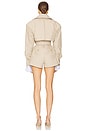view 4 of 4 The Short Trench Jumpsuit in Khaki