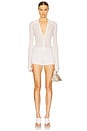 view 1 of 4 Gretel Collared Romper in White