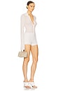 view 2 of 4 Gretel Collared Romper in White