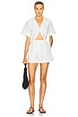 view 1 of 3 Romper in Tech Poplin in White