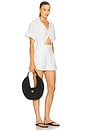 view 2 of 3 Romper in Tech Poplin in White