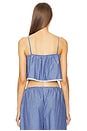 view 3 of 5 Pinstripe Poplin Camisole in Blue Pinstripe