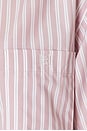 view 6 of 6 CHEMISE CROPPED WIDE STRIPE POPLIN in Mauve Stripe