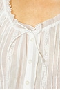 view 5 of 5 Voile Peasant Blouse in Ivory