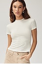 view 1 of 7 Baby Tee in 2nd Skin Jersey in Cream