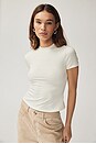 view 3 of 7 Baby Tee in 2nd Skin Jersey in Cream