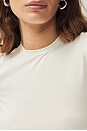 view 7 of 7 Baby Tee in 2nd Skin Jersey in Cream
