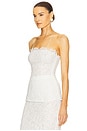 view 2 of 5 The Forever Audrey Lace Camisole in White