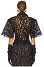 view 3 of 4 The Lace Shirt With Shoulder Pad in Black