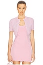 view 1 of 5 Elvira Cardigan Top in Light Pink
