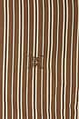 view 5 of 5 PINSTRIPE シャツ in Brown & Cream Stripe