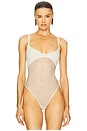 view 2 of 5 Sheer Knit Bodysuit in Vanilla