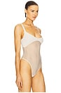view 3 of 5 Sheer Knit Bodysuit in Vanilla