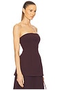 view 2 of 4 The Heavy Crepe Tunic Top in Eggplant
