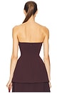 view 3 of 4 The Heavy Crepe Tunic Top in Eggplant