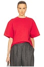 view 1 of 4 The Boxy Tee in Thick Jersey in Tomato
