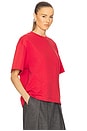 view 2 of 4 The Boxy Tee in Thick Jersey in Tomato