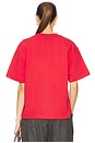 view 3 of 4 The Boxy Tee in Thick Jersey in Tomato