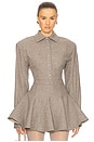 view 1 of 4 The Tweed Overshirt in Taupe Melange