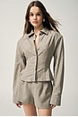 view 1 of 8 The Tweed Overshirt in Taupe Melange
