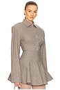 view 2 of 4 The Tweed Overshirt in Taupe Melange