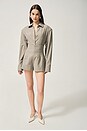 view 2 of 8 The Tweed Overshirt in Taupe Melange