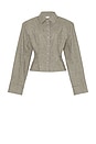 view 7 of 8 The Tweed Overshirt in Taupe Melange