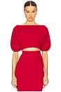 view 1 of 4 Luella Short Sleeve Sweater in Red