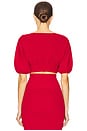 view 3 of 4 Luella Short Sleeve Sweater in Red