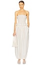 view 4 of 4 The Smocked Tunic in Silk And Wool in Ivory