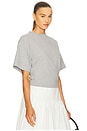 view 2 of 4 The Sculpted Tee in Thick Jersey in Heather Grey