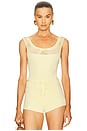 view 1 of 5 Brie Bodysuit in Butter Yellow
