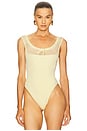 view 2 of 5 Brie Bodysuit in Butter Yellow