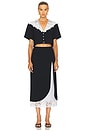 view 4 of 5 The Sailor Shirt With Lace Collar in Black