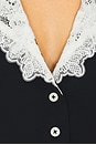 view 5 of 5 The Sailor Shirt With Lace Collar in Black