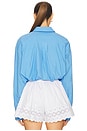 view 3 of 4 Bubble Shirt in Tech Poplin in Classic Blue