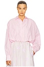 view 1 of 4 Bubble Shirt in Tech Poplin in Rose Quartz