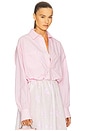 view 2 of 4 Bubble Shirt in Tech Poplin in Rose Quartz