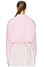 view 3 of 4 Bubble Shirt in Tech Poplin in Rose Quartz
