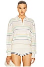 view 1 of 5 Kaysee Oversized Polo in Cream Multi