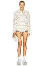 view 4 of 5 Kaysee Oversized Polo in Cream Multi