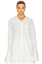 view 1 of 4 Classic Oversized Shirt in Tech Poplin in White