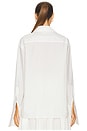 view 3 of 4 Classic Oversized Shirt in Tech Poplin in White