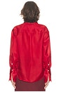 view 3 of 4 The Silk Gazar Shirt in Rouge