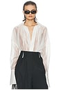 view 1 of 4 The Poet Blouse in White